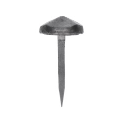 Ozdobný kovaný klinec, hlavička Ø 20x8 mm, hrot 3x2x34mm, bez povrchovej úpravy Ozdobný kovaný klinec, hlavička Ø 20x8 mm, hrot 3x2x34mm, bez povrchovej úpravy